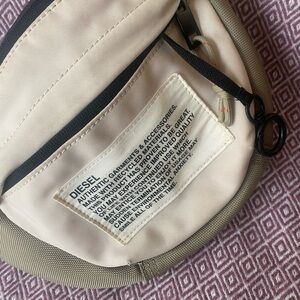 Diesel Cream and Olive Crossbody Bag